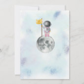 Houston We hebben een ruimtemeisje van een jaar ou Kaart (Achterkant)