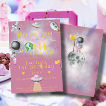 Houston We hebben een ruimtemeisje van een jaar ou