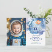 Houston, we hebben een twee jaar oude Boy foto ver Kaart (Staand voorkant)