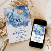 Houston, we hebben een twee jaar oude Boy verjaard Kaart