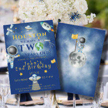 Houston We hebben een twee jaar oude ruimtevaarder