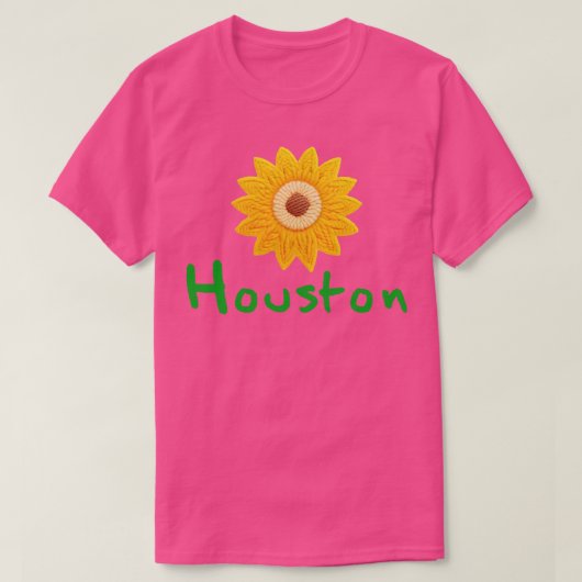 Houston Zonnebloem T-shirt (Design voorkant)