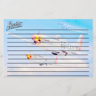 Houston's Mustang Vliegtuig Briefpapier
