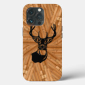 Hout - 3D White Tail Buck Deer Case-Mate iPhone Case (Achterkant)