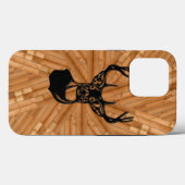 Hout - 3D White Tail Buck Deer Case-Mate iPhone Case (Achterkant (horizontaal))