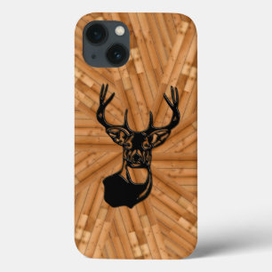 Hout - 3D White Tail Buck Deer Hoesje-Mate iPhone  Case-Mate iPhone Case