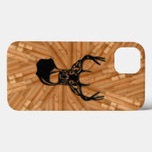 Hout - 3D White Tail Buck Deer Hoesje-Mate iPhone  Case-Mate iPhone Case (Achterkant (horizontaal))