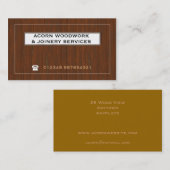 Hout (a) - Visitekaartjes met houtaffect (Voorkant / Achterkant)