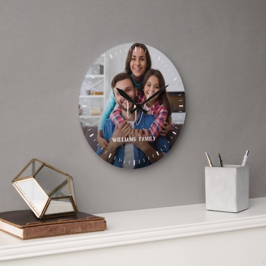 Hout Aangepaste familienaam Boerderij Grote klok (Kantoor)