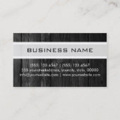 Hout Abstract gekleurd modern monogram #6 Visitekaartje (Achterkant)