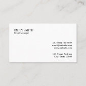 Hout Abstracte goudlijnen Visitekaartje (Achterkant)