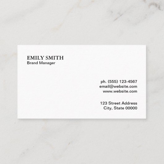 Hout Abstracte goudlijnen Visitekaartje (Achterkant)