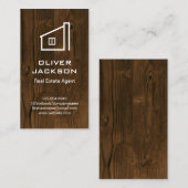 Hout Achtergrond Visitekaartje (Voorkant / Achterkant)
