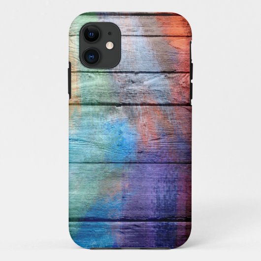 Hout Acrylverf Case-Mate iPhone Case (Achterkant)
