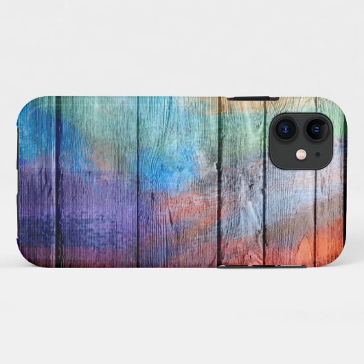 Hout Acrylverf Case-Mate iPhone Case (Achterkant (horizontaal))