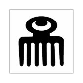 Hout Adinkra Art Stamp - Vrouw schoonheid + Geduld Rubberstempel (Afrduk)