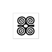 Hout Adinkra (Kracht en Nederigheid) Rubber Stamp Rubberstempel (Afrduk)