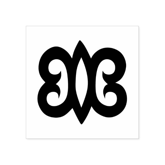 Hout Adinkra (Veerkracht) Rubber Stamp Rubberstempel (Afrduk)