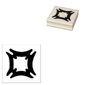 Hout Adinkra (Veiligheid en Veiligheid) Rubber Sta Rubberstempel (Gestempeld)