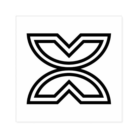 Hout Adinkra (Vrijheid) Rubber Stamp Rubberstempel (Afrduk)