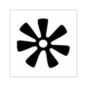 Hout Adinkra (Wijsheid) Rubber Stamp Rubberstempel (Afrduk)