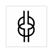 Hout Adinkra (Wijsheid) Rubber Stamp Rubberstempel (Afrduk)