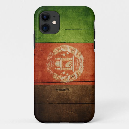 Hout Afghanistan Flag; Afghaans Case-Mate iPhone Case (Achterkant)