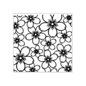Hout Art Stamp BLOEMEN ONTWERP Rubberstempel (Afrduk)