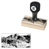 Hout Art Stamp Mt Tamalpais Rubberstempel (Gestempeld)
