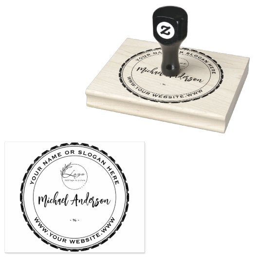 Hout Art Stamp Personeelszaken Logo Rubber Rubberstempel (Gestempeld)