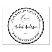 Hout Art Stamp Personeelszaken Logo Rubber Rubberstempel (Afrduk)