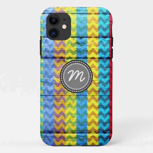 Hout-aztec-chevron-patroon Case-Mate iPhone Case (Achterkant)