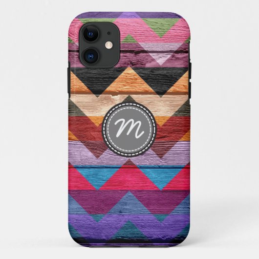 Hout aztec chevron zig zag patroon #7 Case-Mate iPhone case (Achterkant)