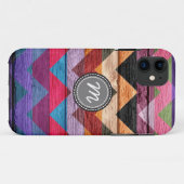 Hout aztec chevron zig zag patroon #7 Case-Mate iPhone case (Achterkant (horizontaal))