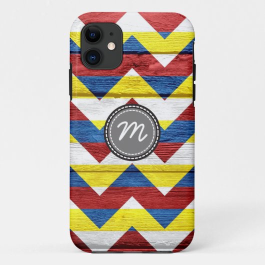 Hout aztec chevron zig zag patroon #8 Case-Mate iPhone case (Achterkant)