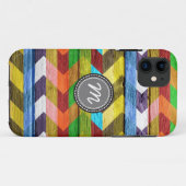 Hout aztec chevron zigzagpatroon #5 Case-Mate iPhone case (Achterkant (horizontaal))