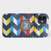 Hout aztec chevron zigzagpatroon #8 Case-Mate iPhone case (Achterkant (horizontaal))