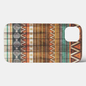 Hout Aztec iPhone 6 Hoesje iPhone 6 plus iPhone 5 (Achterkant (horizontaal))