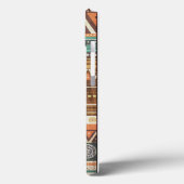 Hout Aztec iPhone 6 Hoesje iPhone 6 plus iPhone 5 (Achterkant / Links)