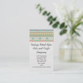 hout Aztec Zuidwest Geometrische vaartuigen Visitekaartje (Staand voorkant)