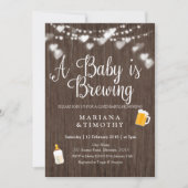 HOUT Baby breekt Baby shower uit Kaart (Voorkant)