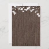 HOUT Baby breekt Baby shower uit Kaart (Achterkant)