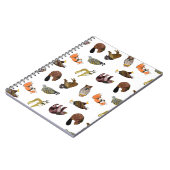 Hout Badge Critter Toss Notebook Notitieboek (Linkerzijde)