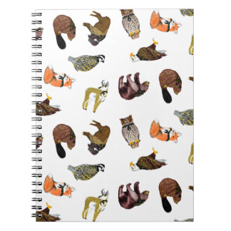 Hout Badge Critter Toss Notebook Notitieboek