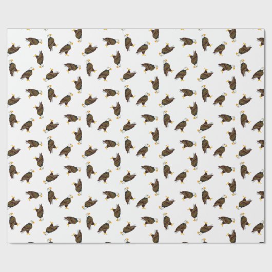 Hout Badge Eagle Paper Cadeaupapier (Vlak)