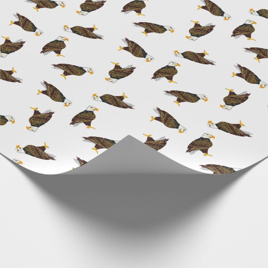 Hout Badge Eagle Paper Cadeaupapier (Hoek)