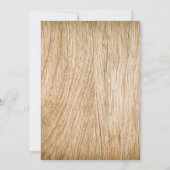 Hout Bark Baby Breath Heart Rustic Wedding Kaart (Achterkant)