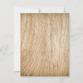 Hout Bark Baby Breath Heart Rustic Wedding Save The Date (Achterkant)