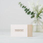 Hout & Betonarchitectuur, Interieurontwerp Visitekaartje (Staand voorkant)