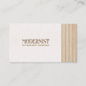 Hout & Betonarchitectuur, Interieurontwerp Visitekaartje (Voorkant)